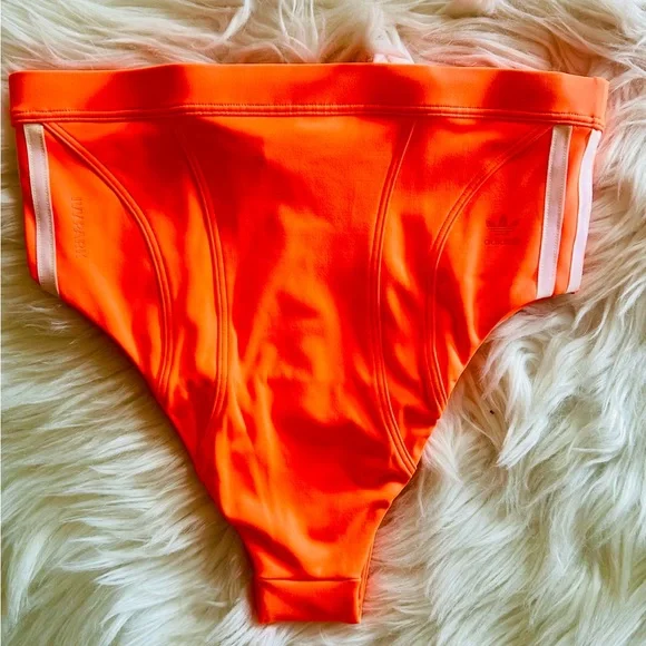 ADIDAS IVY PARK SOLAR ORANGE 3 PIECE SET….SZ SMALL. WOWZA😎 - Picture 8 of 11